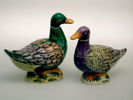 CERAMICA DUCK SOUP TUREEN HAND PAINTING